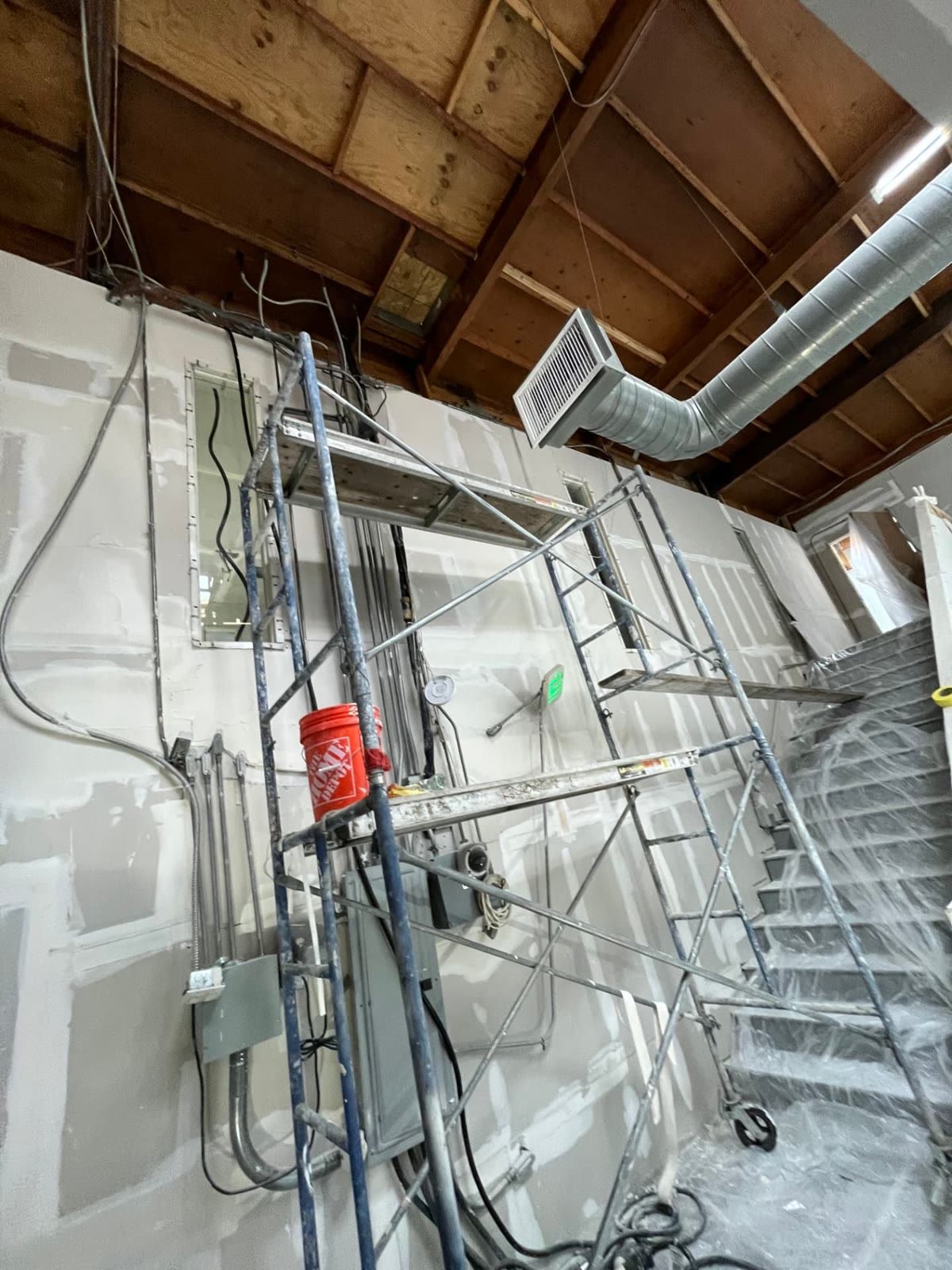 real drywall scaffold