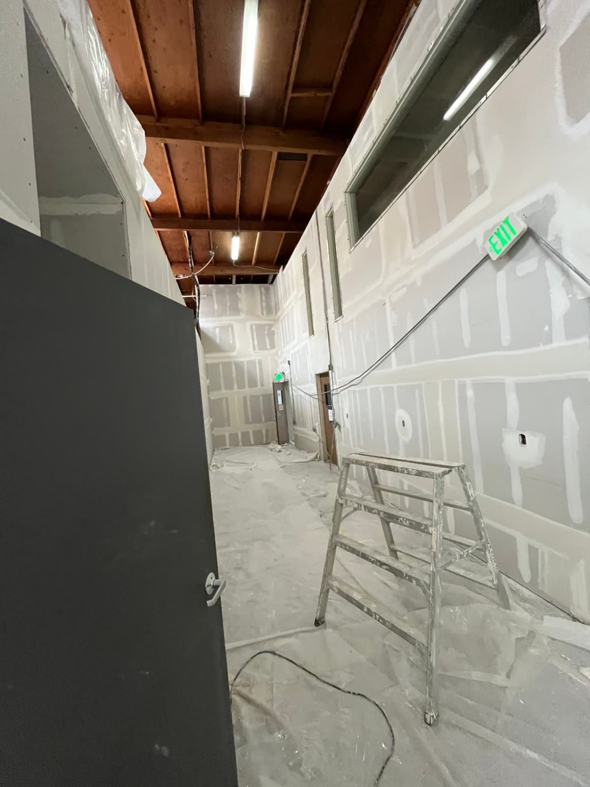 real drywall corridor